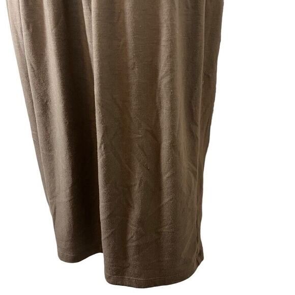 Ann Taylor Loft Taupe Brown Sleeveless Blouson Knit Casual Dress sz Medium M - Picture 10 of 16